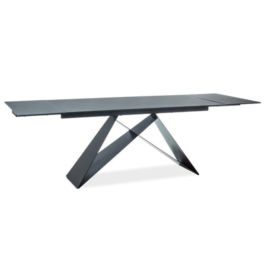 Table WESTIN I BLACK/MATTE BLACK (160-240)X90