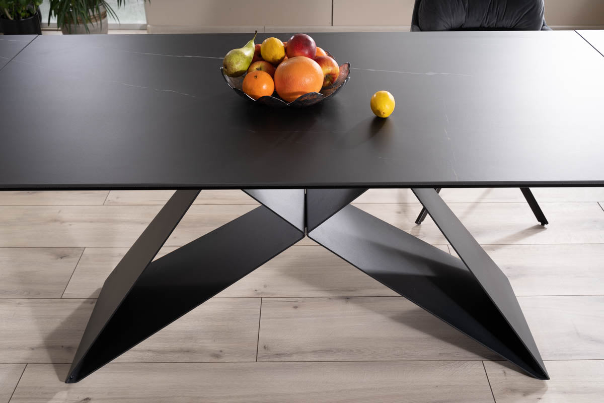 Table WESTIN CERAMIC BLACK SAHARA NOIR/BLACK MATT (160-240)X90