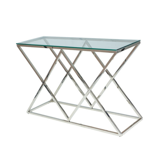 CONSOLE ZEGNA C TRANSPARENT/SILVER 120X40 