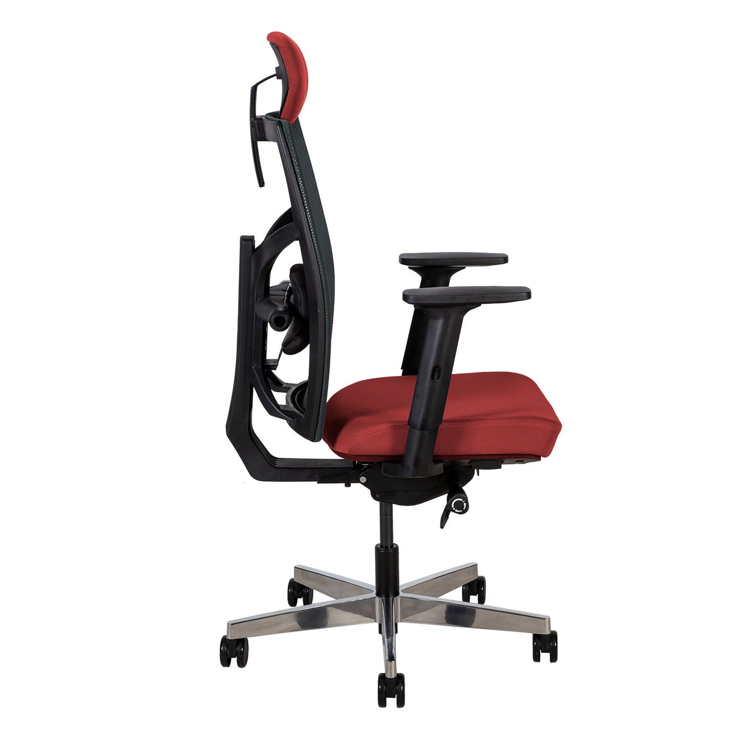 Work chair TUNE dark red/black