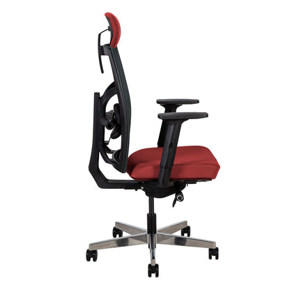 Work chair TUNE dark red/black