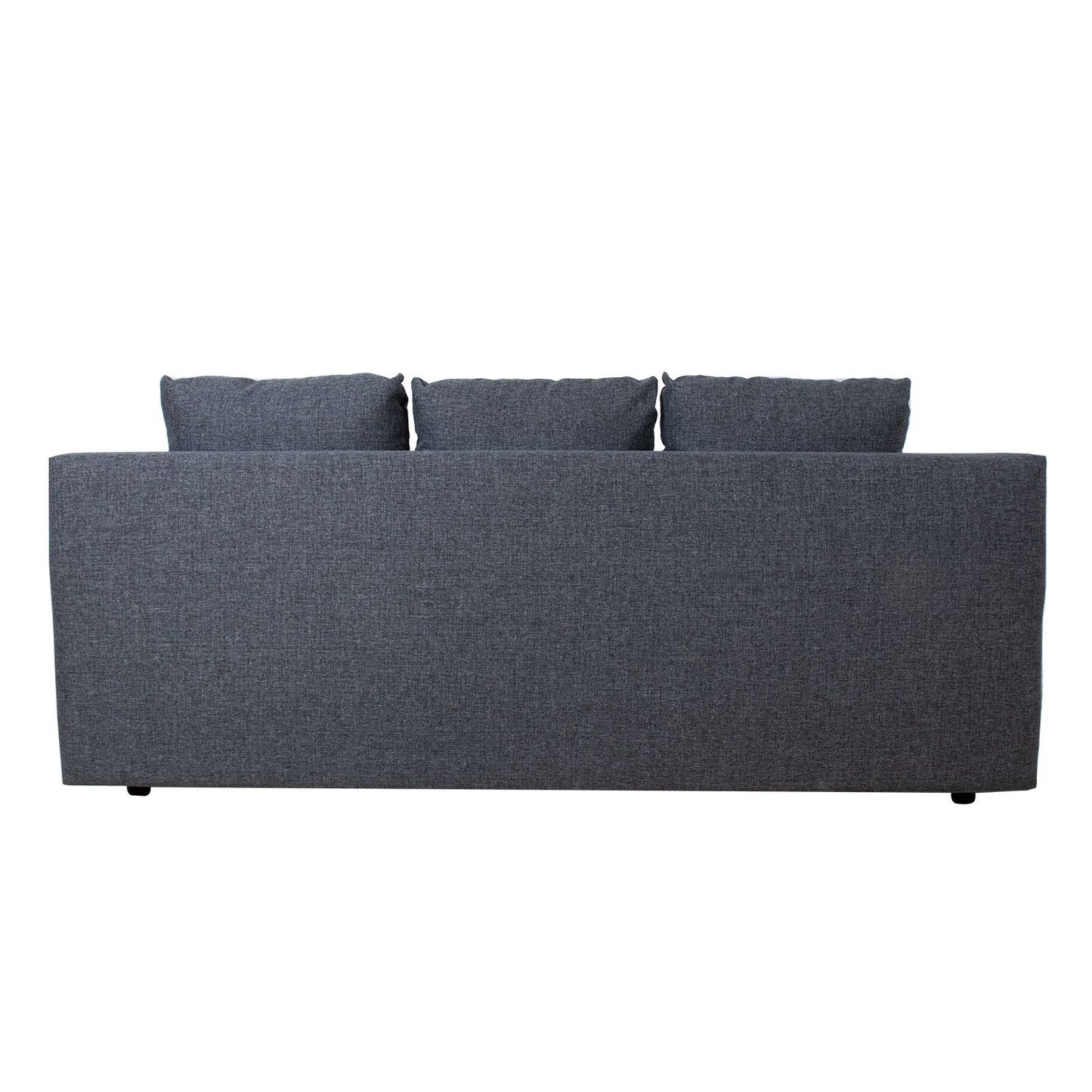 Sofa-bed VILLA with storage box, dark gray