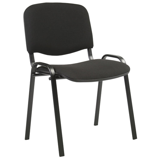 Visitor's chair ISO 54.5xD42.5xH82/47cm, seat: fabric, color: black, frame: black 