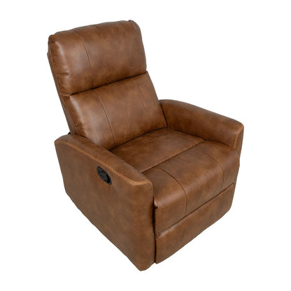 Lounge chair DIEGO, cognac brown 