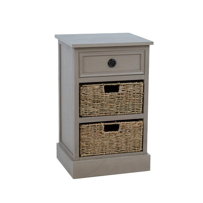 Chest of drawers with basket drawers KENT 40x33xH66cm