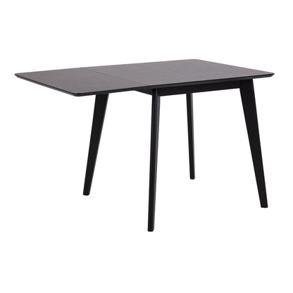 Table ROXBY 80/120x80xH76cm, black