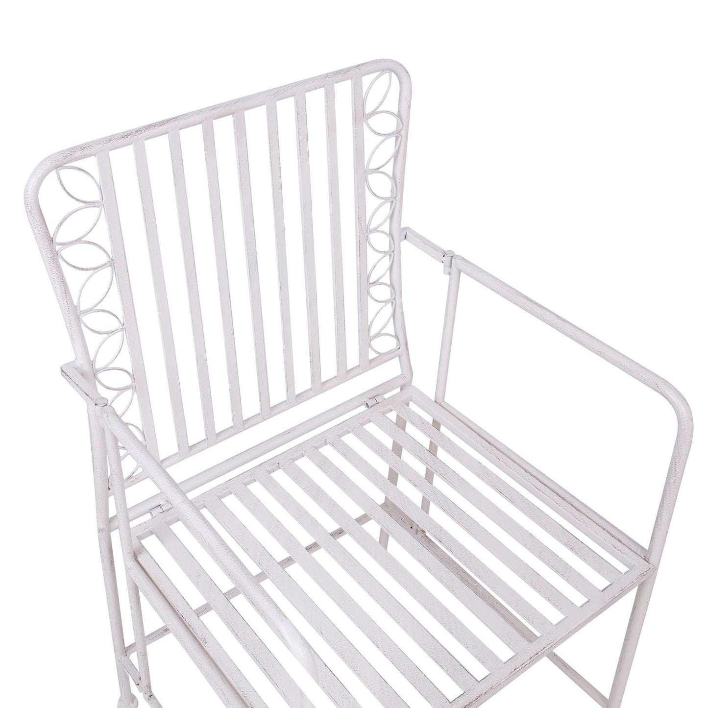 Chair JASMINE / antique white metal 