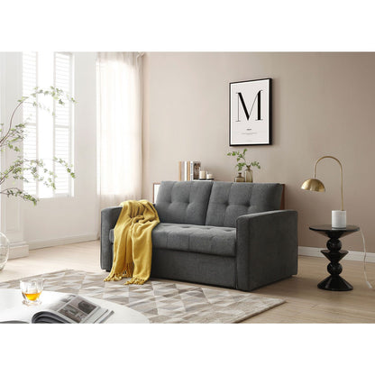 Sofa bed JORGE 2-seater, gray 162x89xH85 cm 