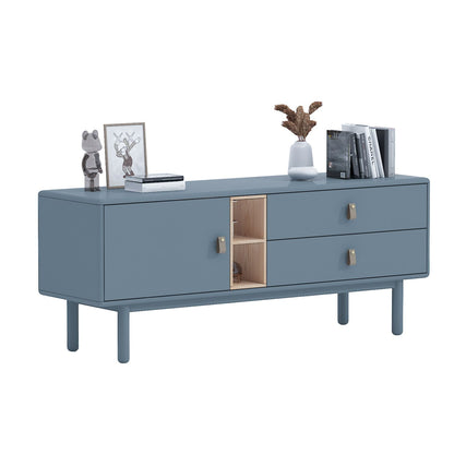 Chest of drawers IRIS 140x40xH55cm, gray 