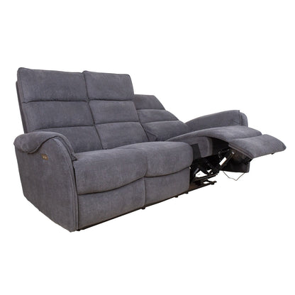 Regliner sofa BOWERS 3-seater, electric, bluish gray