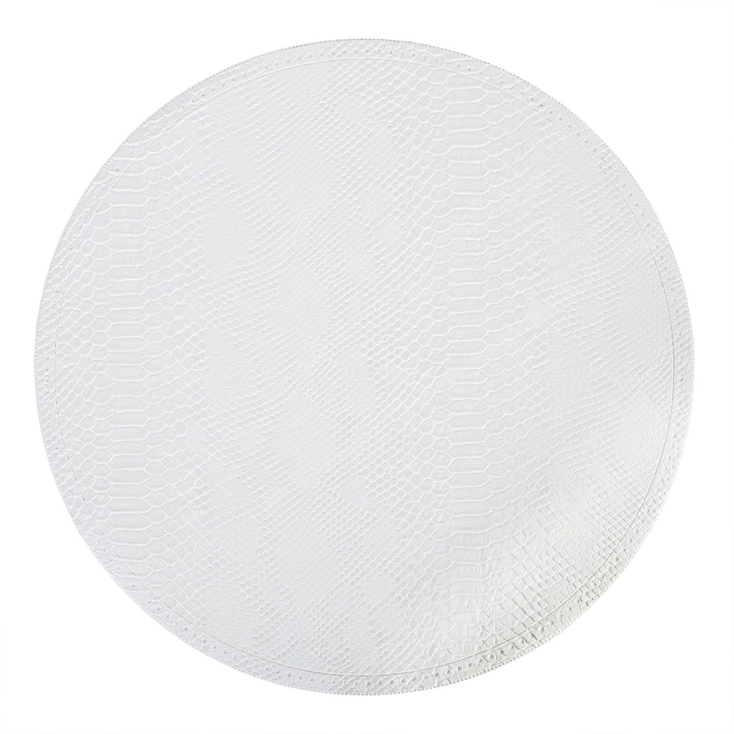 Table cover BOA, D38cm, white snake skin