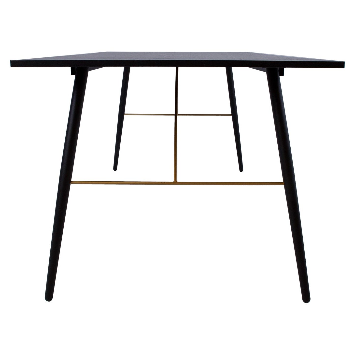 Table LUXEMBOURG 160x90xH75cm, black / copper