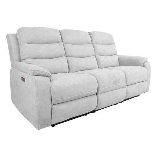 Sofa-recliner MIMI 3-seater electric, silver gray