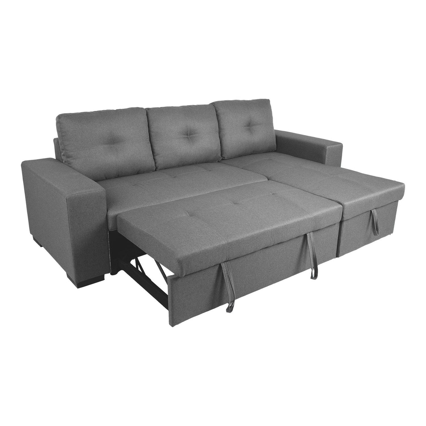 Corner sofa bed CARITA gray 