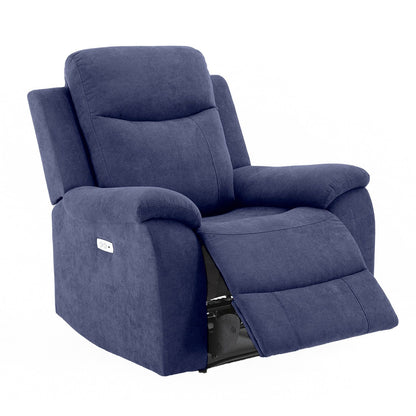 Lounge chair MILO 97x96xH103cm, with electric mechanism, blue 