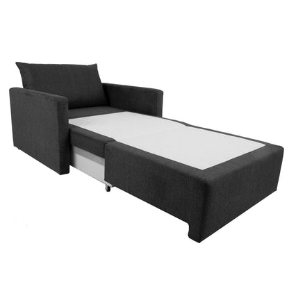 Lounge chair bed COLOGNE dark gray 