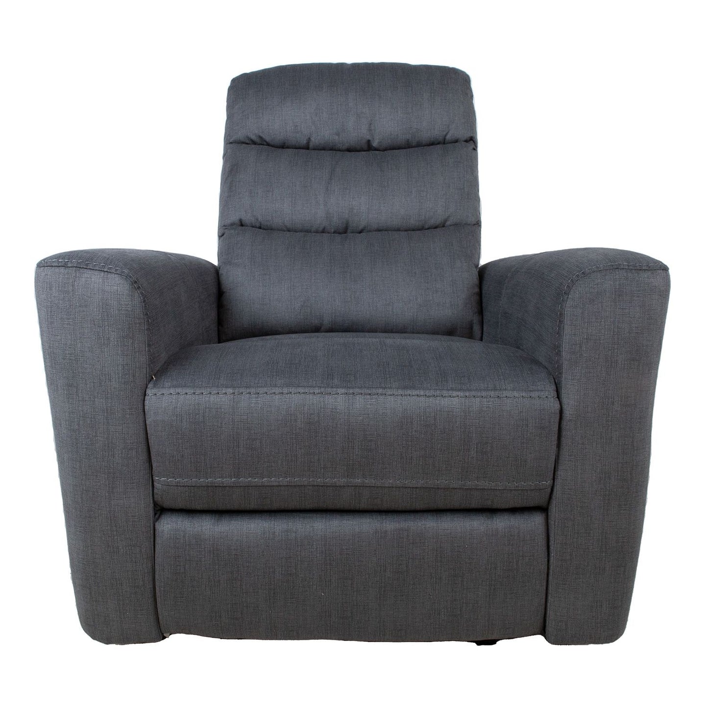 Lounge chair GASTON with electric mechanism, gray velvet 