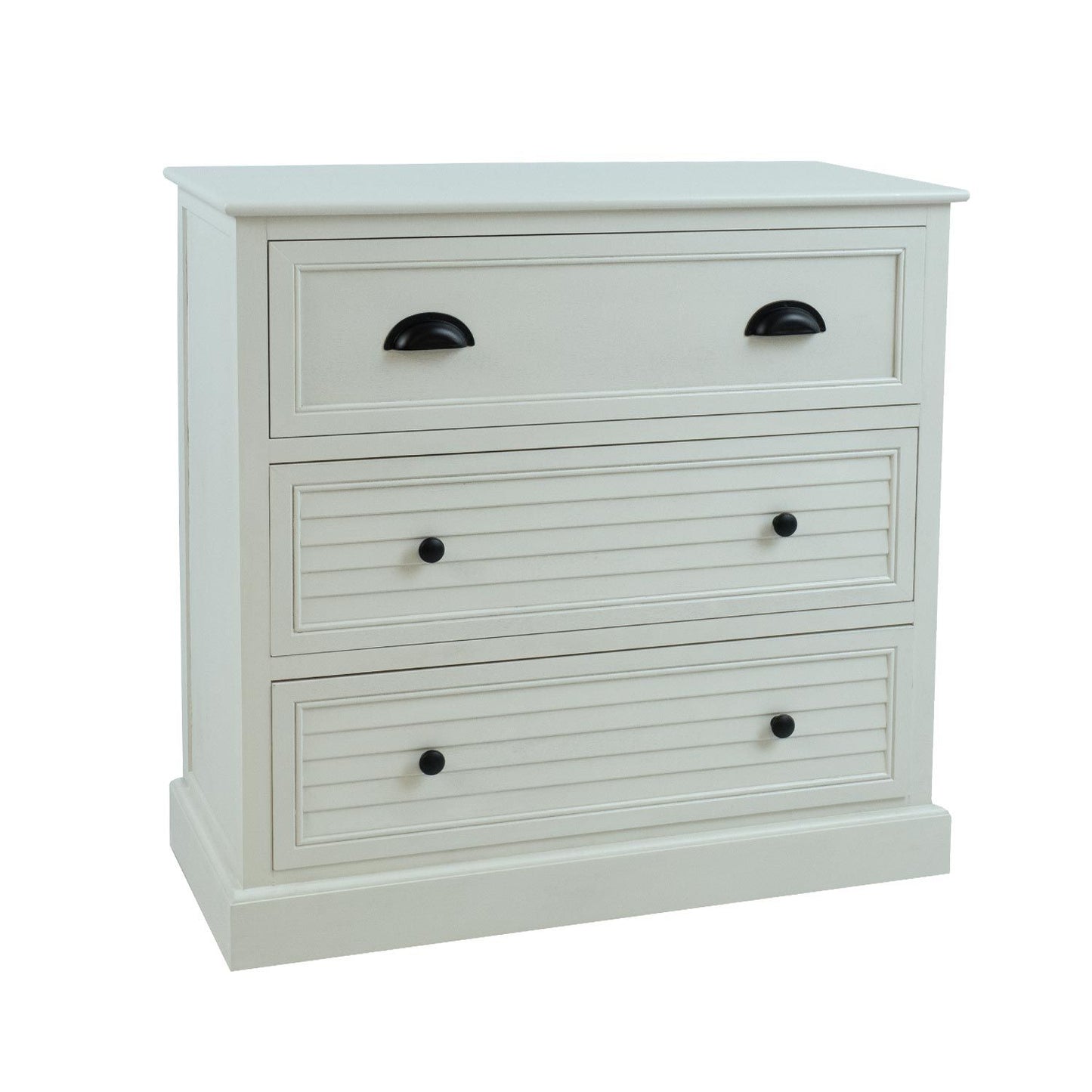 Chest of drawers MELDON 80x35xH80cm, white