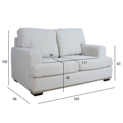 Sofa ILONA 2-seater, white