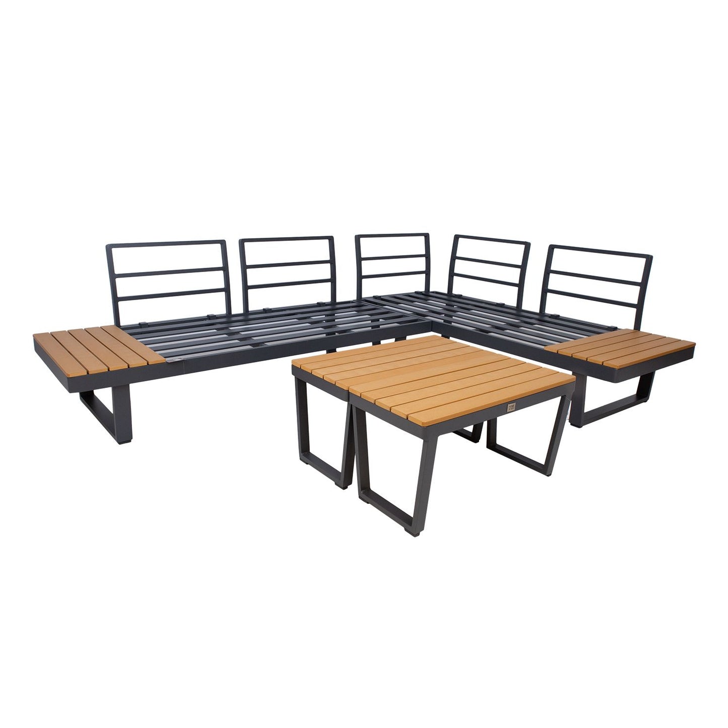 Garden furniture set MALTA modular sofa and 2 tables / Gray 