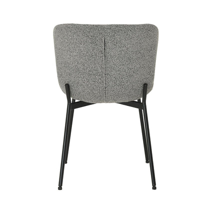 Chair MANOLO gray bukle fabric 