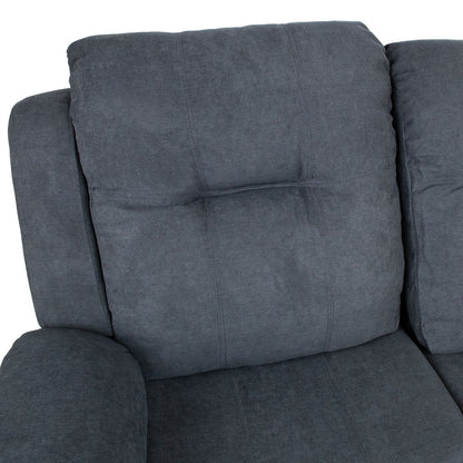 Sofa DIXON with manual mechanism 155x95xH102cm, dark gray