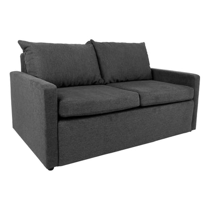 Sofa bed COLOGNE with storage box, dark gray