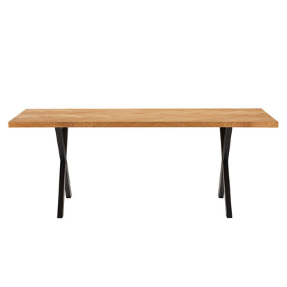 Table ROWAN 200x90xH75cm, coniferous oak 