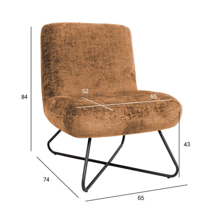 Lounge chair FARICA orange 