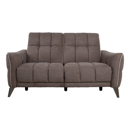 Regliner sofa CATHY 2-seater, electric, light brown