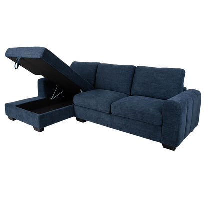 Corner sofa MARITA KS, dark blue