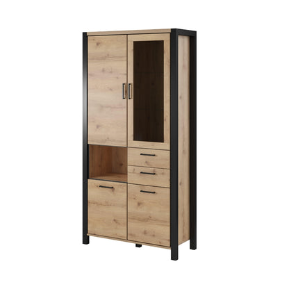 AKTIV - Display cabinet with 4 doors and 2 drawers