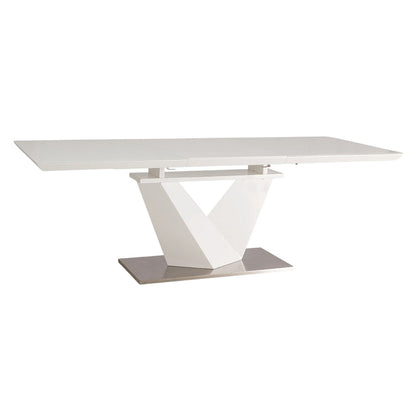 Table ALARAS III WHITE / WHITE LACQUER 160(220)X90