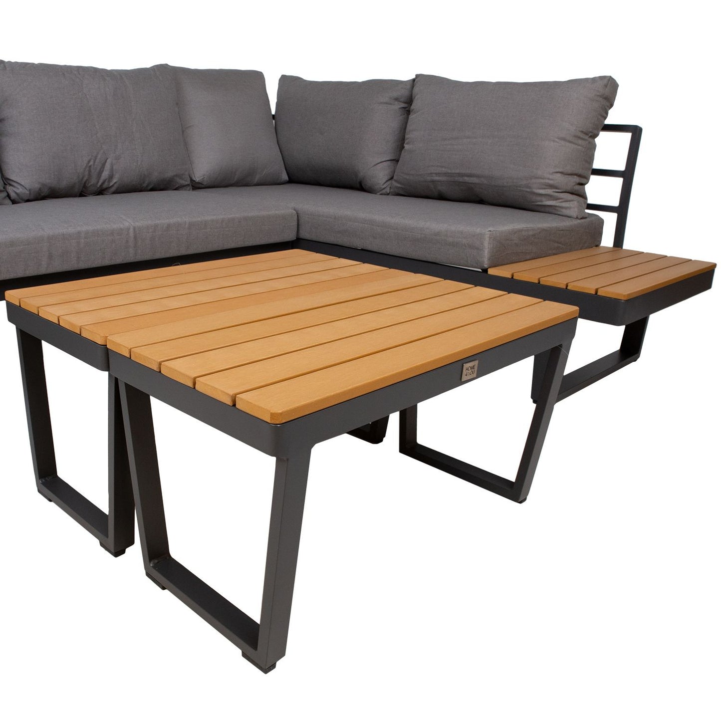 Garden furniture set MALTA modular sofa and 2 tables / Gray 