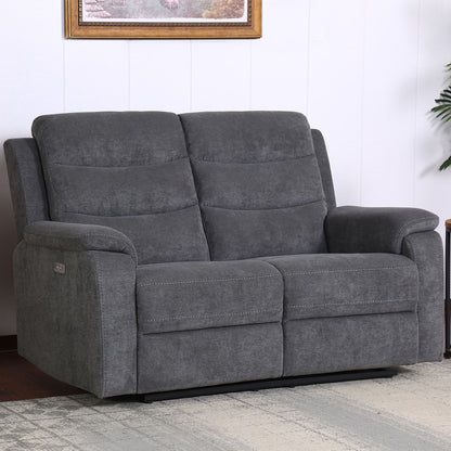 Sofa MIMI 2-seater 153x93xH102cm, electric sofa, gray