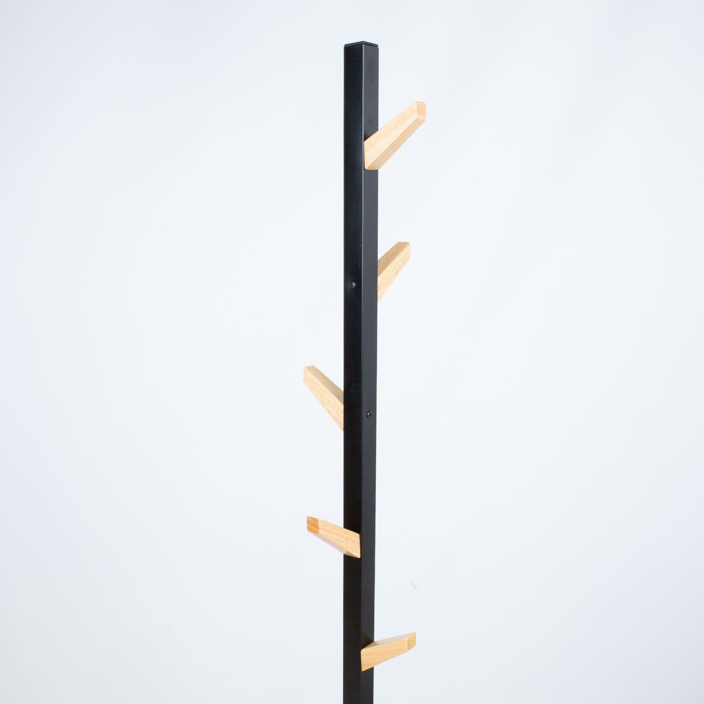 Coat hanger FOREST D28H177cm, black/natural