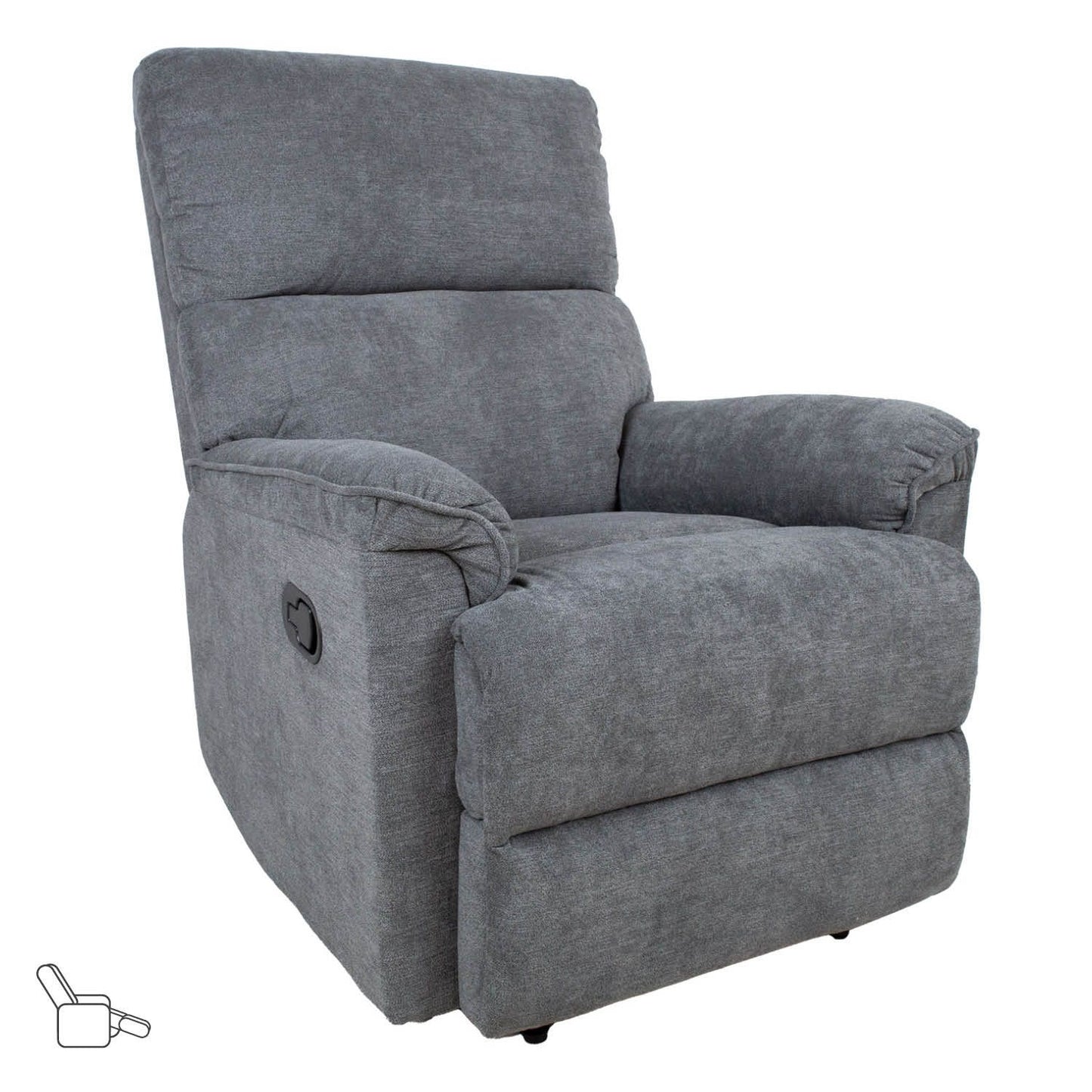 Lounge chair - recliner GUSTAV, gray 