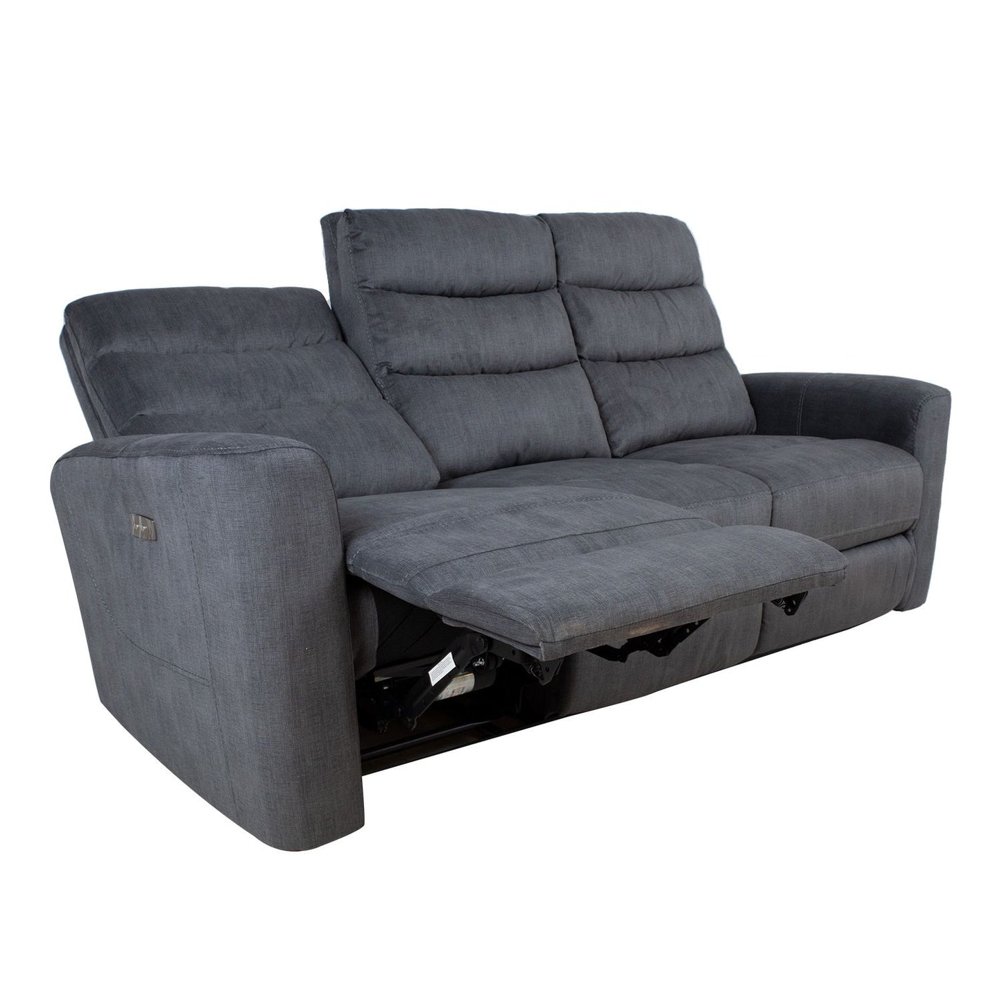 Sofa GASTON 3-seater, with electric mechanism, gray velvet