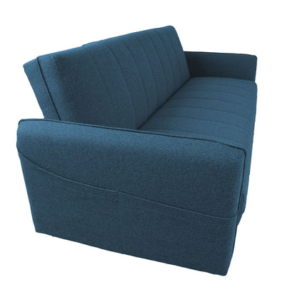 Sofa bed VISBY 200x88xH93cm, blue