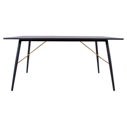 Table LUXEMBOURG 160x90xH75cm, black / copper