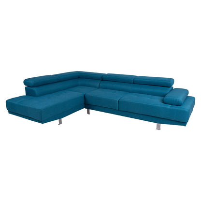 Corner sofa GALVIN LC ocean blue