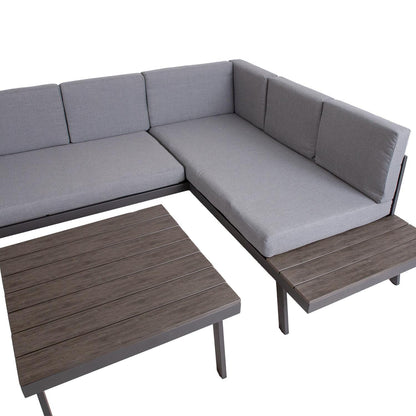 Garden furniture set DELGADO corner sofa and table 