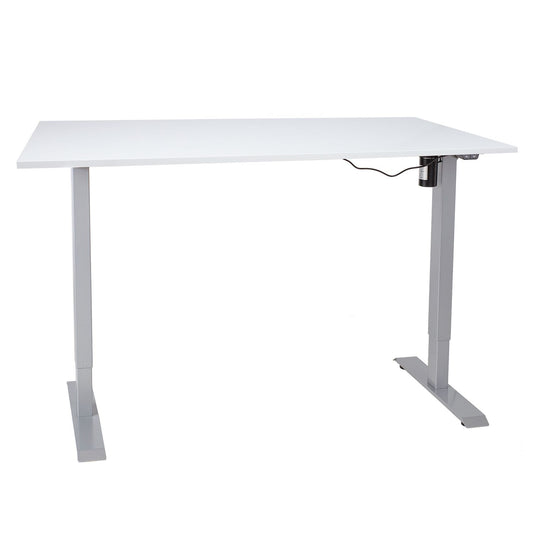 Desk ERGO with 1 motor 140x80cm, grayish white 