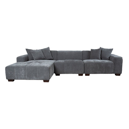 Corner sofa DAHLIA LC, gray