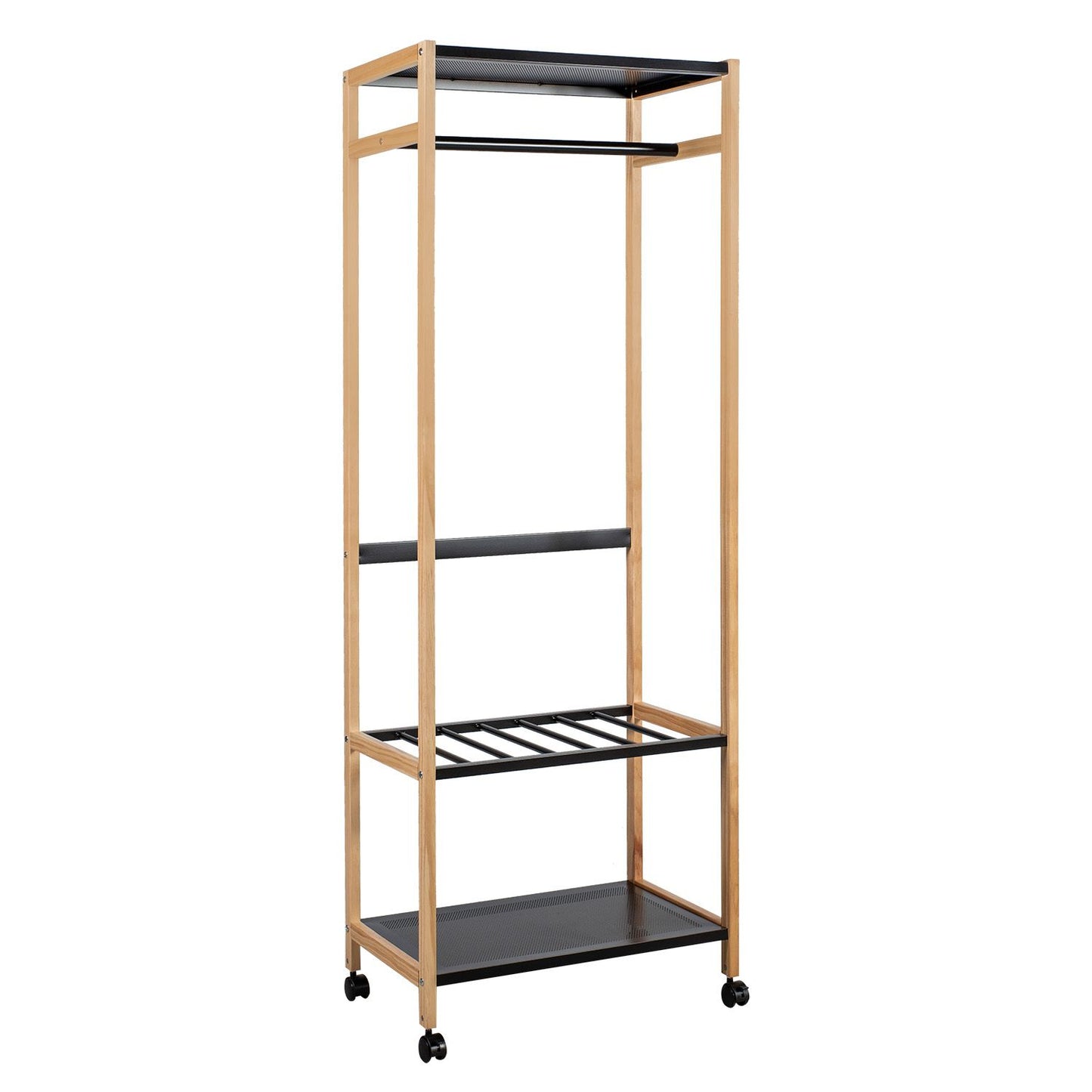 Hallway shelf FOREST, black