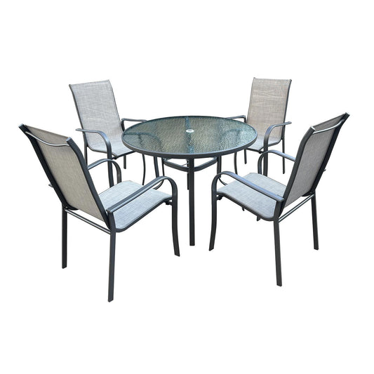 Garden furniture set EVERET table and 4 chairs 