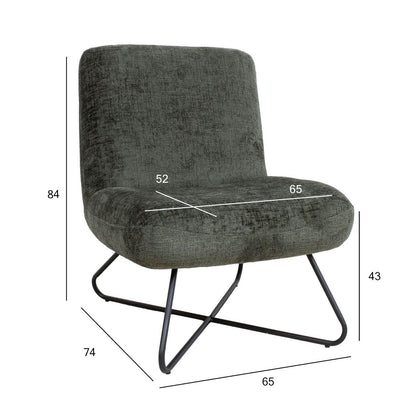 Lounge chair FARICA moss green 