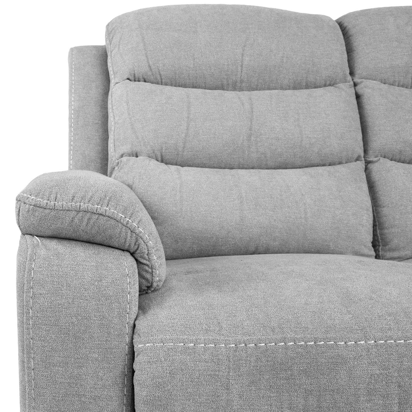 Sofa MIMI 2-seater 153x93xH102cm, electric sofa, light gray