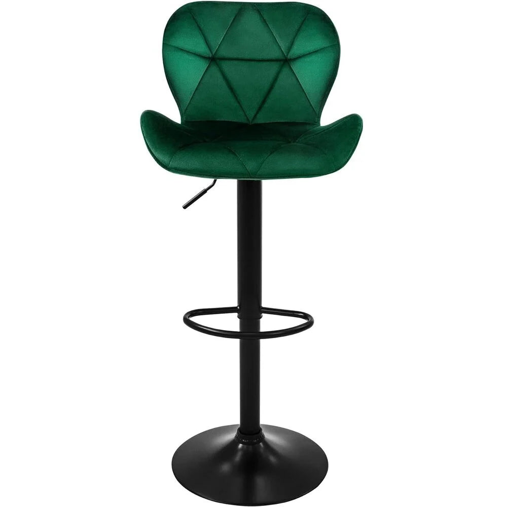 Bar stool Trina, Green Velvet 