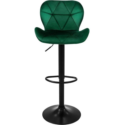 Bar stool Trina, Green Velvet 